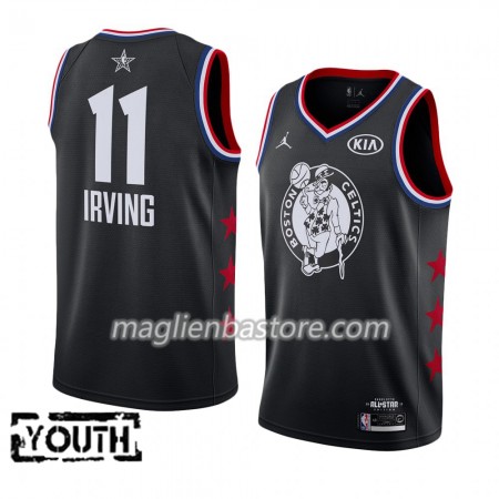 Maglia Boston Celtics Kyrie Irving 11 2019 All-Star Jordan Brand Nero Swingman - Bambino